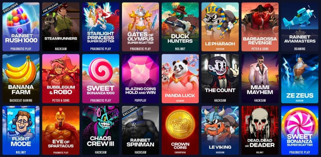 rainbet games