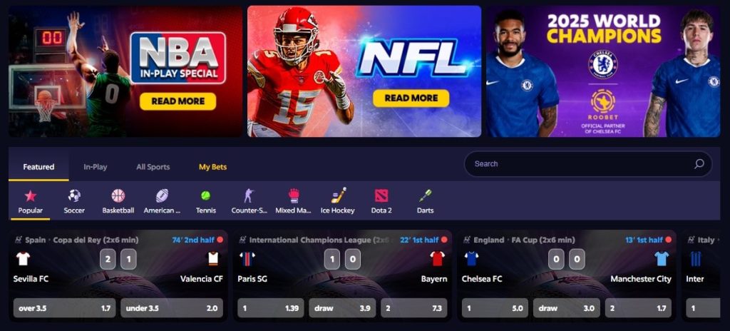 roobet sportsbook