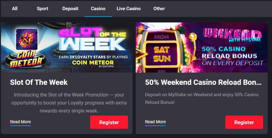 mystake bonus